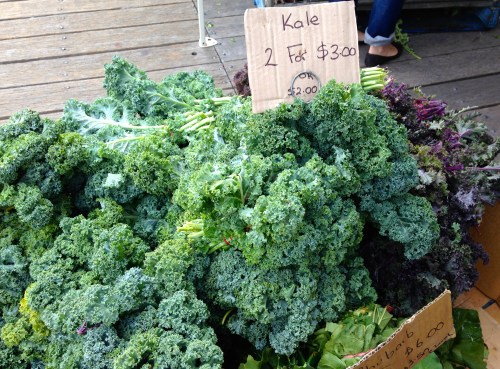 Kale for sale at Pyrmont market 2013